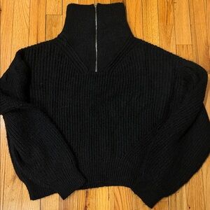 The Kooples Black Funnel Sweater